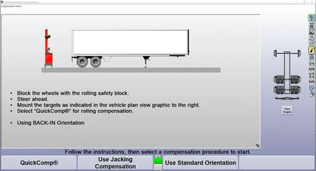 Back-in trailer procedure