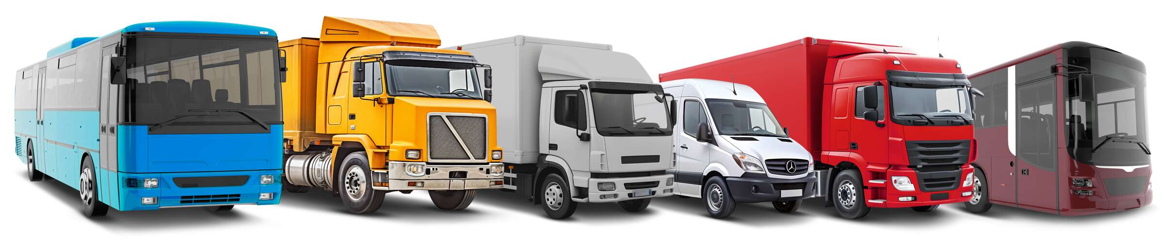 Group of vehicles that can be aligned with a Hunter HawkEye XL heavy-duty wheel alignment machine