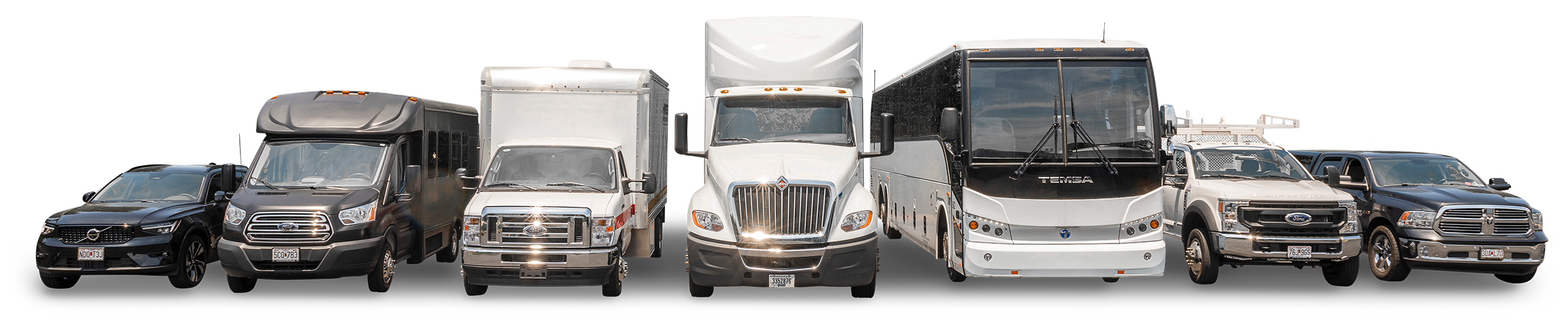 Group of vehicles that can be aligned with a Hunter HawkEye XL heavy-duty wheel alignment machine