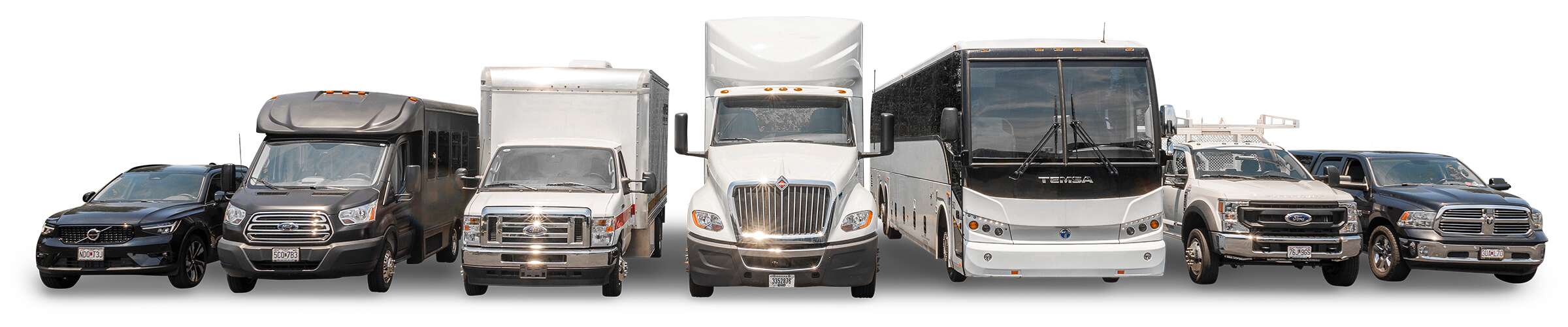 Group of vehicles that can be aligned with a Hunter HawkEye XL heavy-duty wheel alignment machine