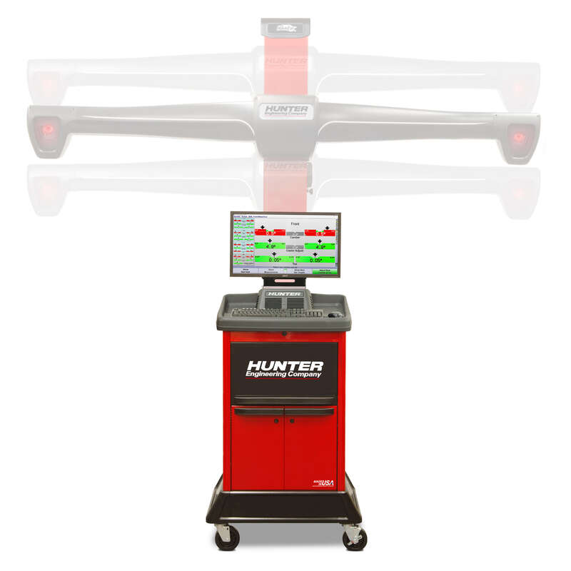 Hunter WinAlign Lite standard rolling aligner cabinet console