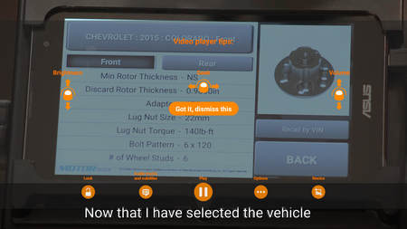 On-board training videos