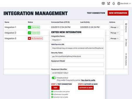 Manage partner integrations