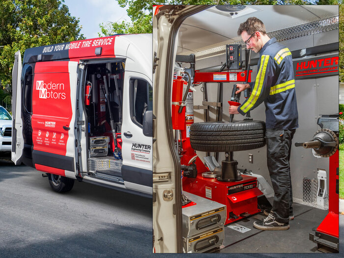 TCX51M used in a mobile service van.