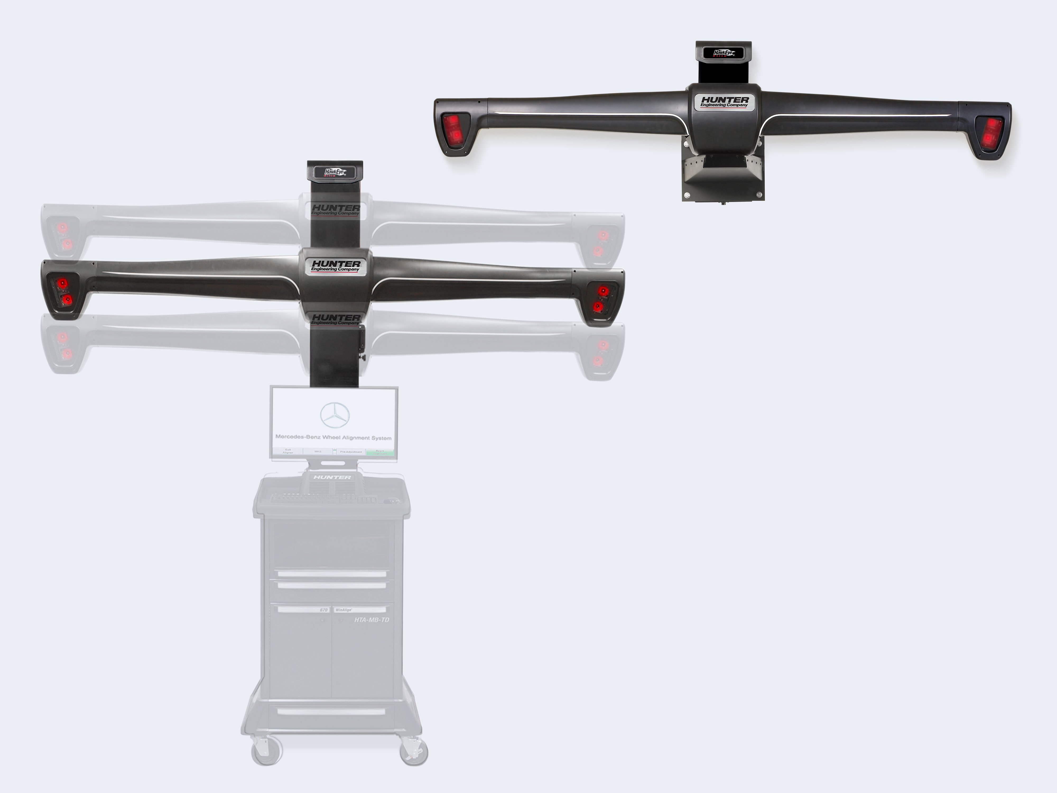 Mercedes-Benz HTA-MB-TD Hunter alignment system sensor configuration options