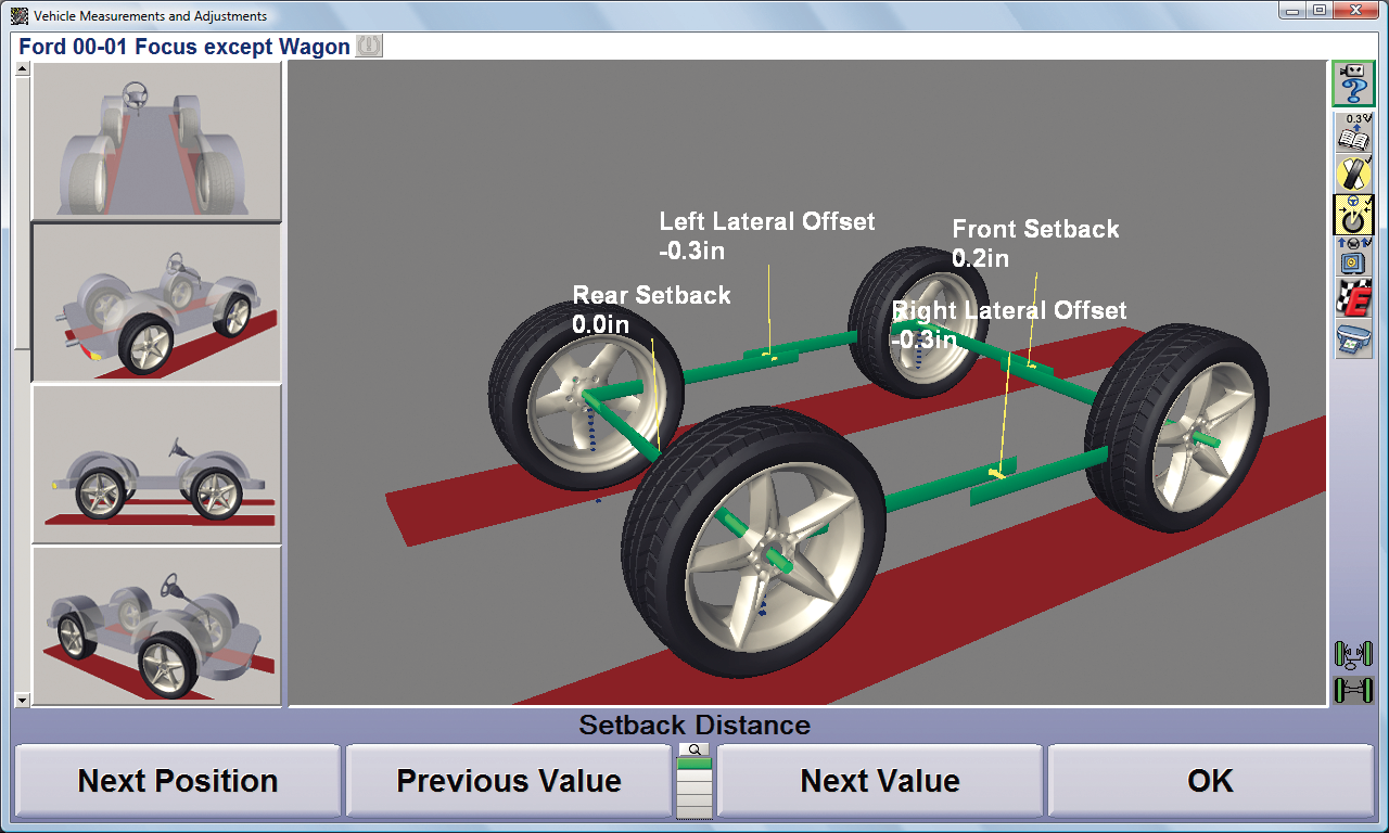 WinAlign Symmetry Angle Measurements Screen